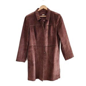Tribal Brand Long Suede Coat